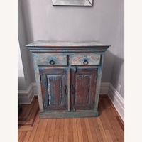 Vintage/Antique Finds Blue Wood Sideboard