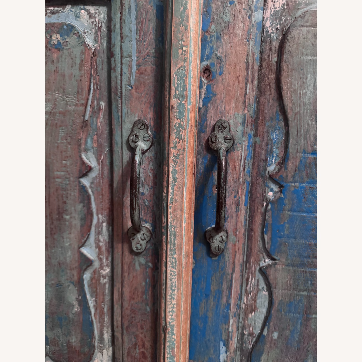 Vintage/Antique Finds Blue Wood Sideboard - image-3