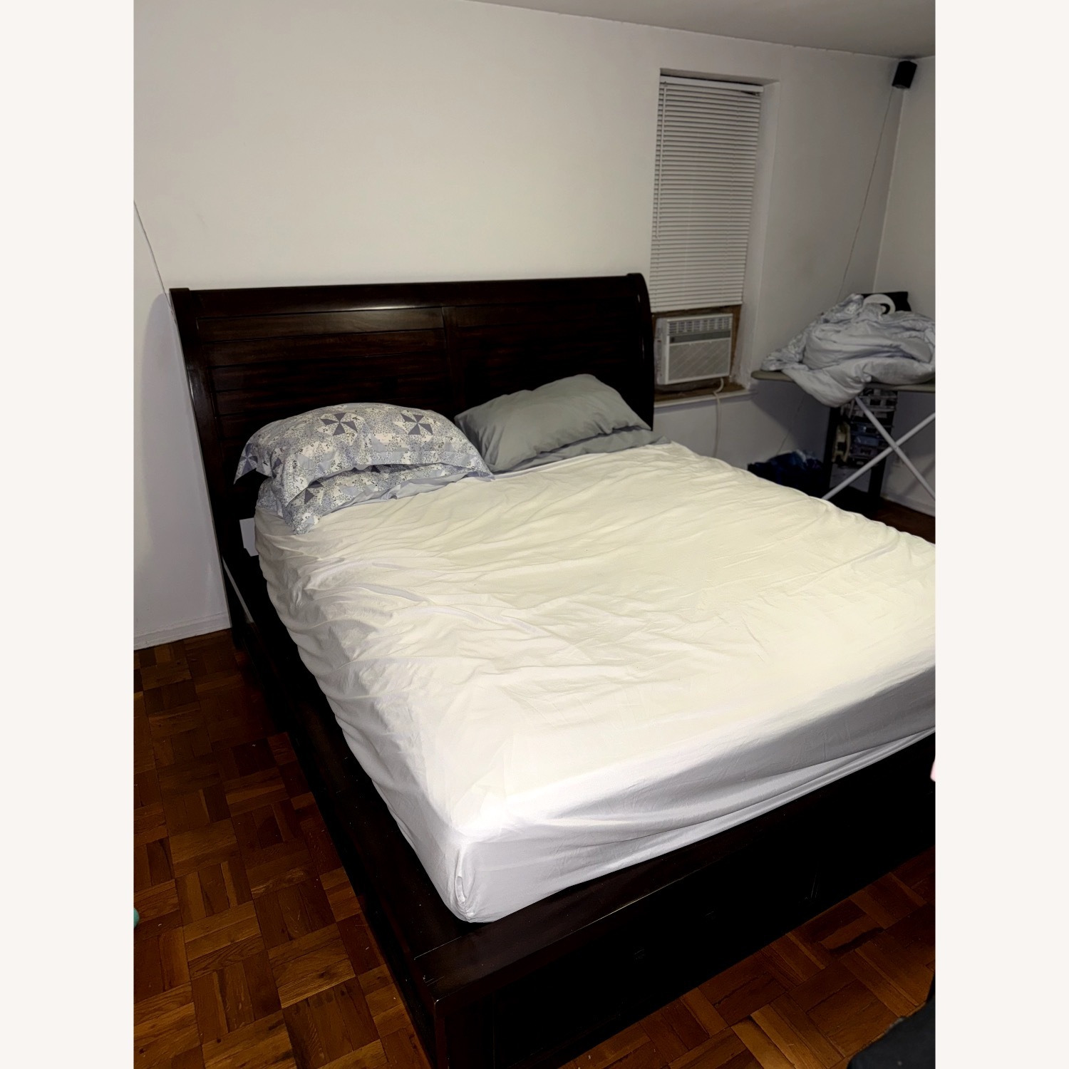 Hudson King Pecan Storage Platform Bed - image-3