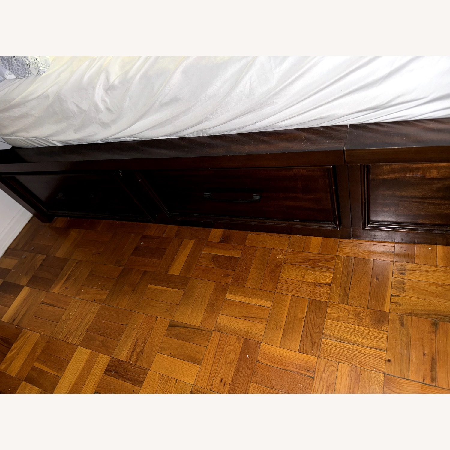 Hudson King Pecan Storage Platform Bed - image-4