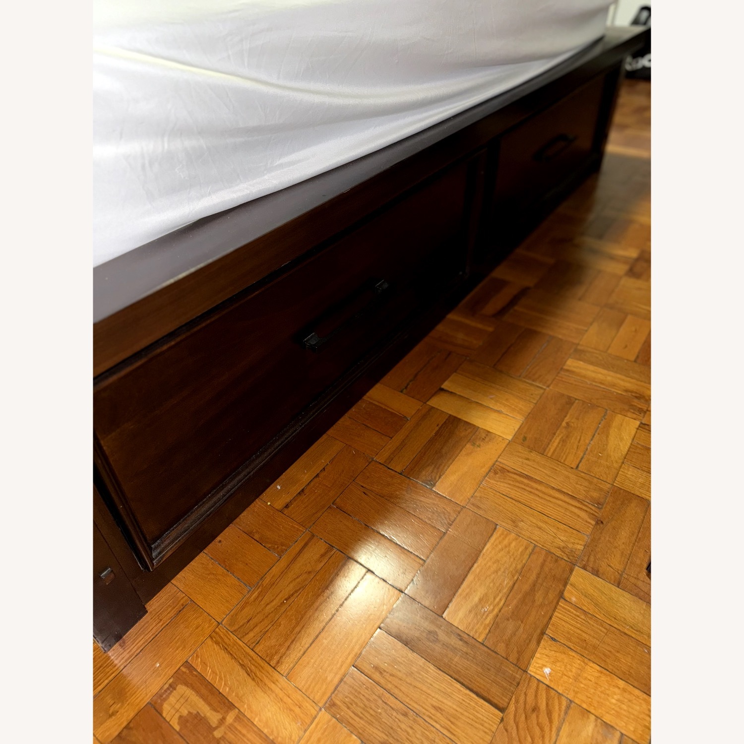 Hudson King Pecan Storage Platform Bed - image-5