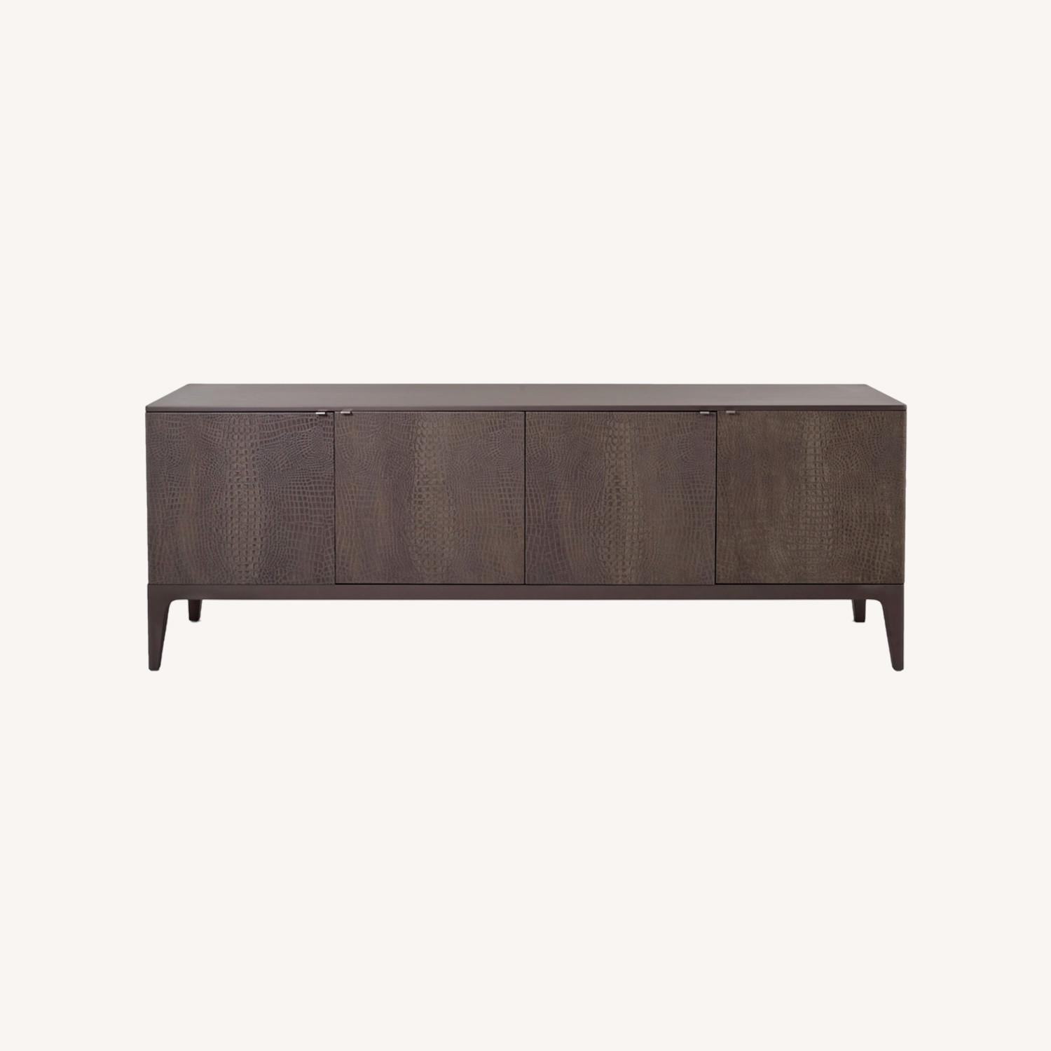 Light Gray Wood Sideboard - image-0