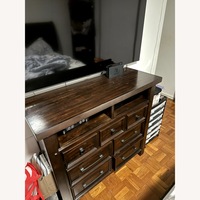 Dark Brown Wood Dresser