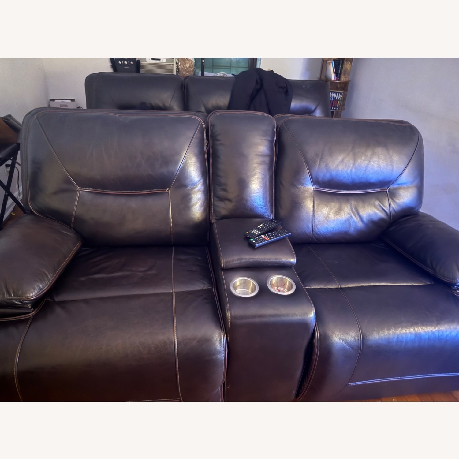 Marco Leather Power Reclining Sofa Set - image-2