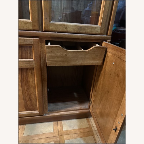 Used Solid Wood Kitchen Cabinet  for sale on AptDeco