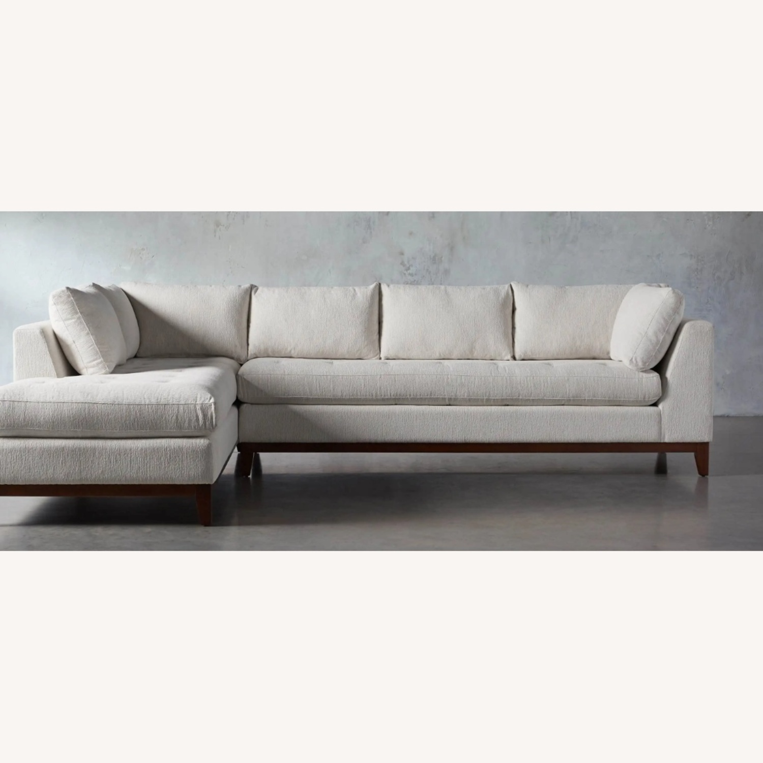 Arhaus Bryden White Fabric 2 Piece Sectional - image-0