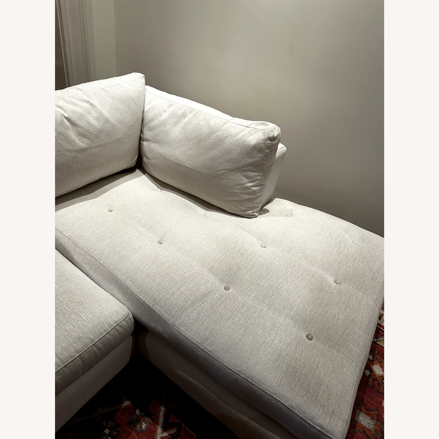 Arhaus Bryden White Fabric 2 Piece Sectional - image-5