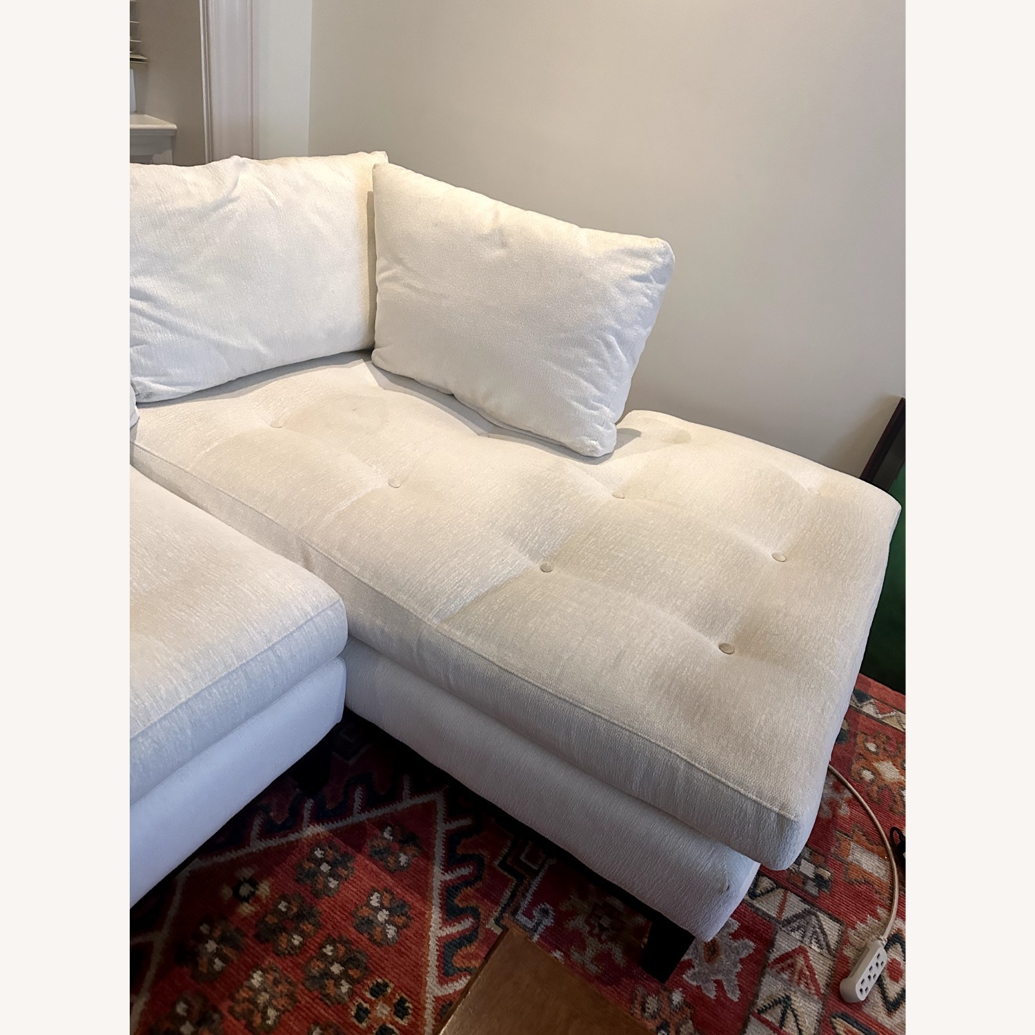 Arhaus Bryden White Fabric 2 Piece Sectional - image-2