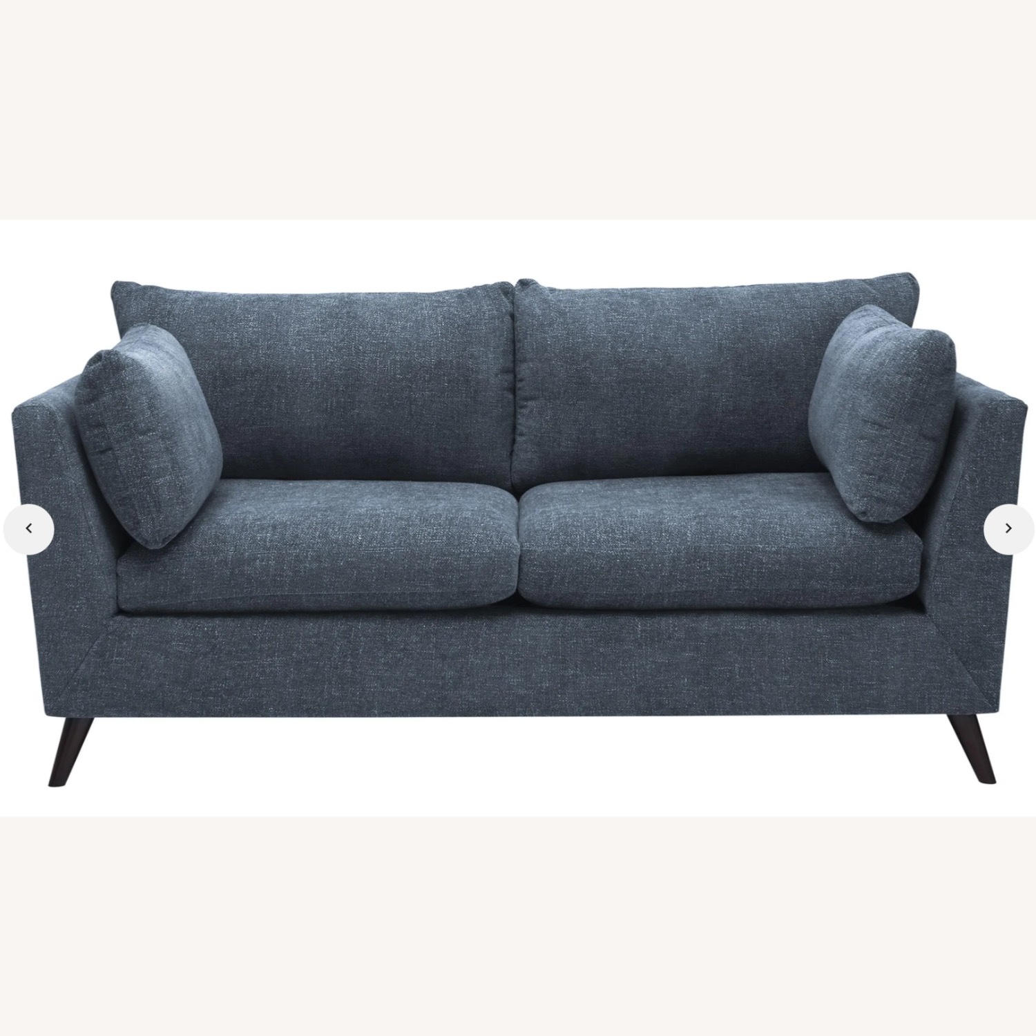 Raymour & Flanigan Blue Fabric Loveseat - image-3