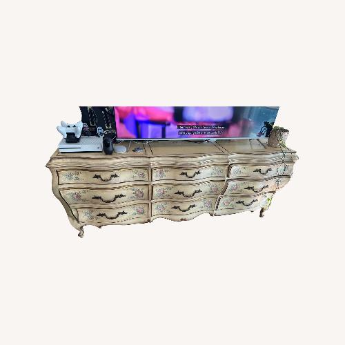 Used Yellow Wood Armoire for sale on AptDeco