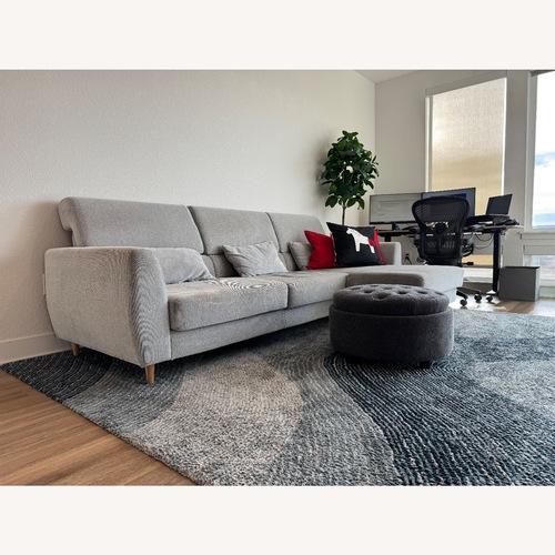 Used IKEA SLATORP Sofa with Chaise, Hakebo Dark Gray for sale on AptDeco