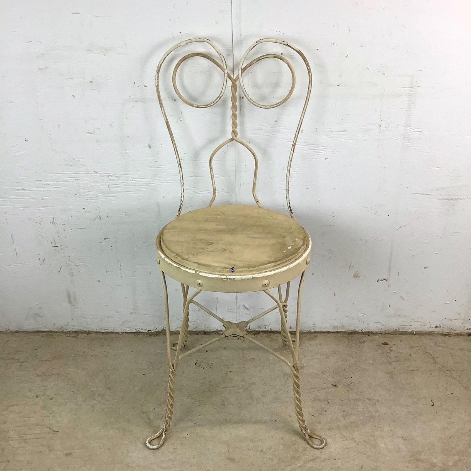 Classic Ice Cream Parlor Chair in Wrought Iron - image-9