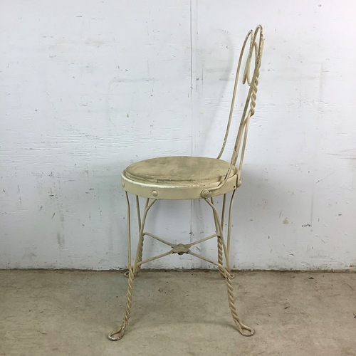 Used Classic Ice Cream Parlor Chair in Wrought Iron for sale on AptDeco