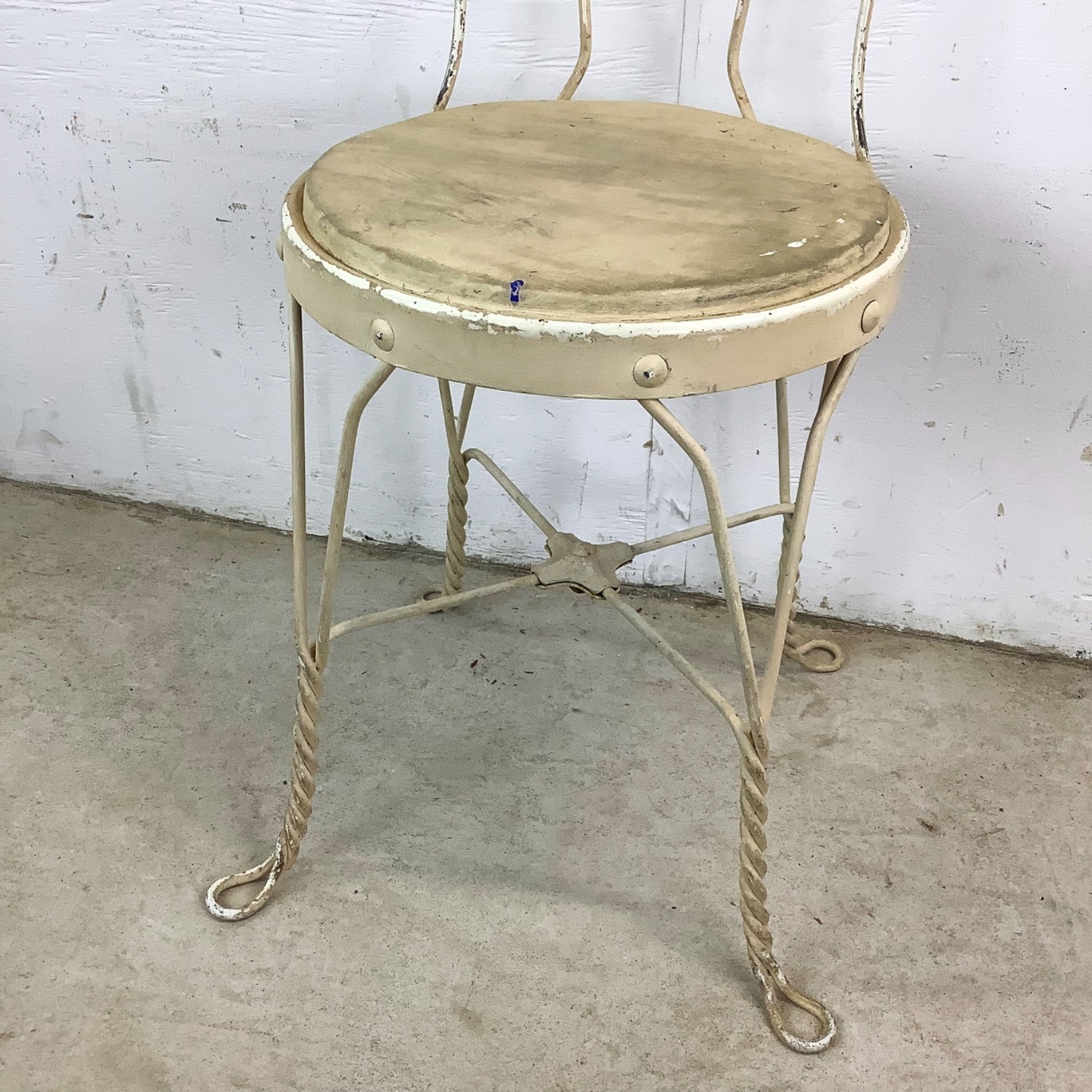 Classic Ice Cream Parlor Chair in Wrought Iron - image-10