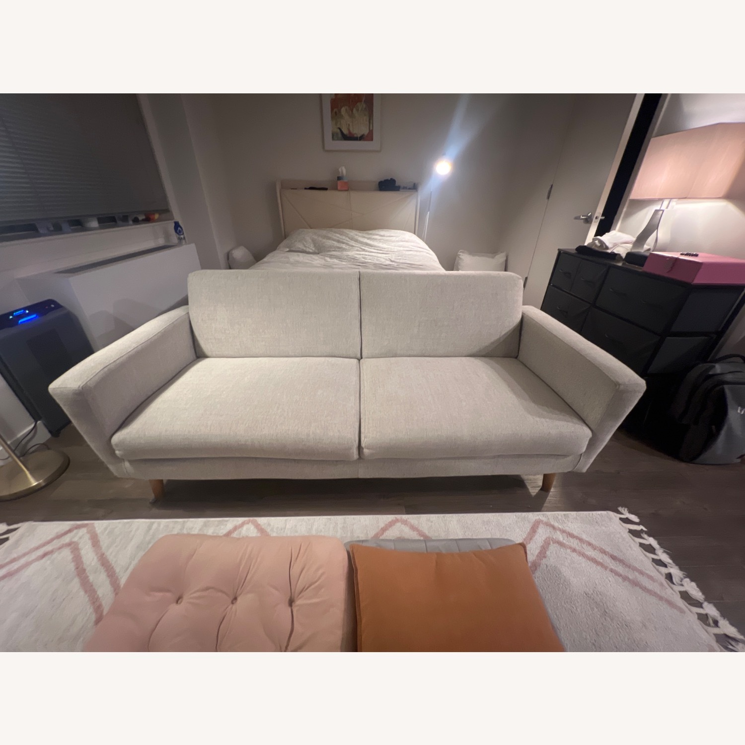 West Elm Light Gray Oliver Sofa (72") - image-2