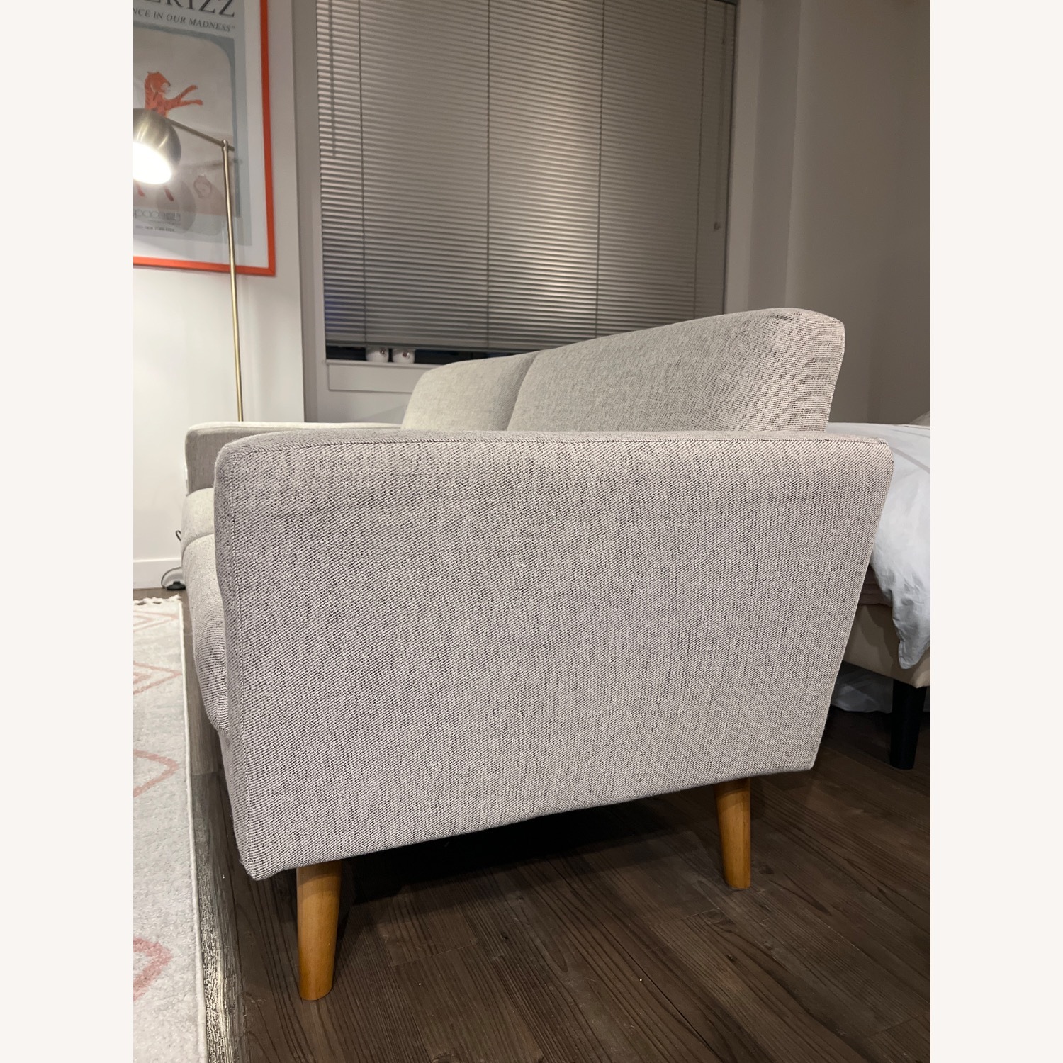 West Elm Light Gray Oliver Sofa (72") - image-3