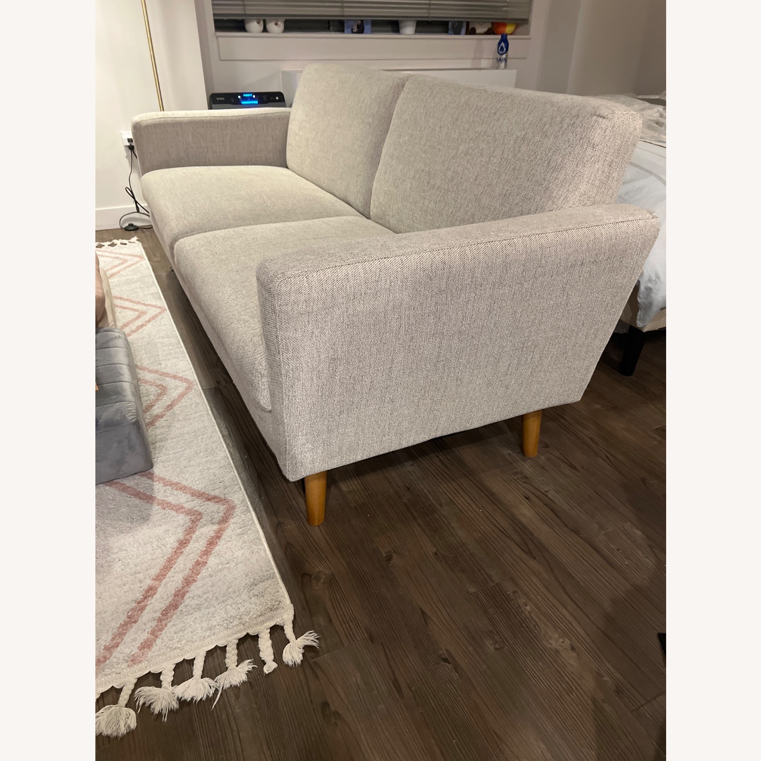 West Elm Light Gray Oliver Sofa (72") - image-4