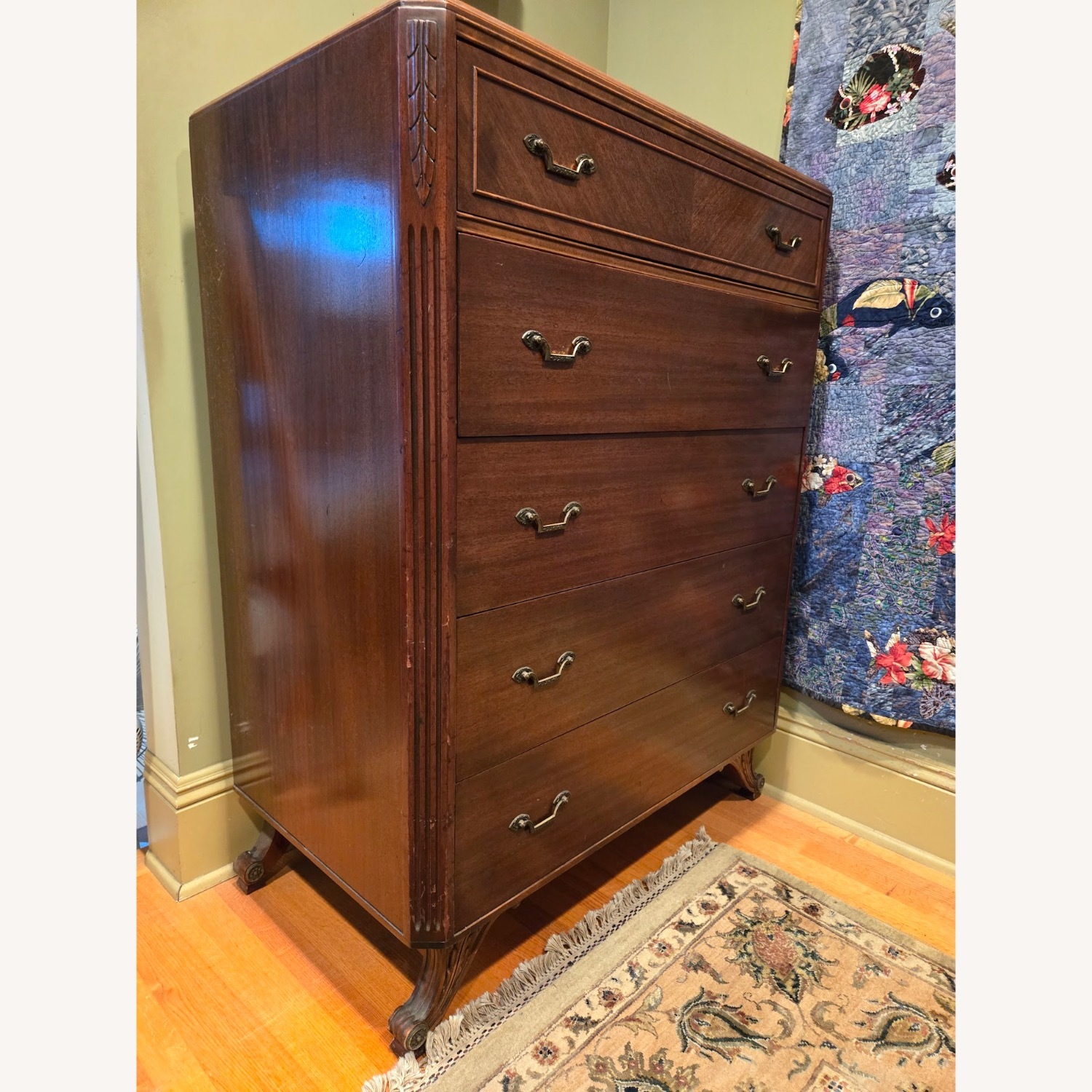Light Brown Wood Dresser - image-2