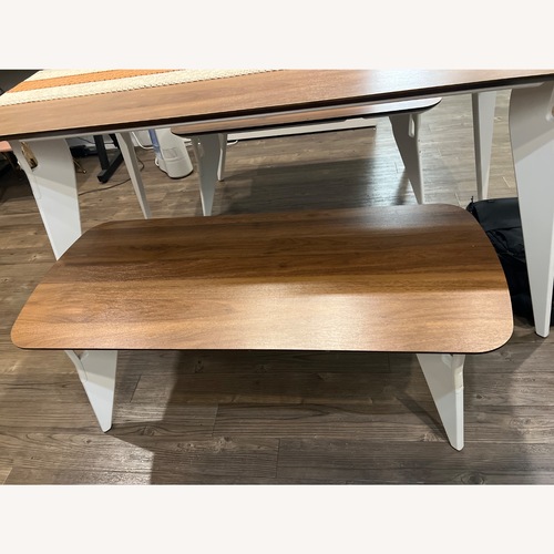 Used Hoek Home Dark Brown Wood Bench for sale on AptDeco