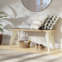 Hoek Home Dark Brown Wood Bench