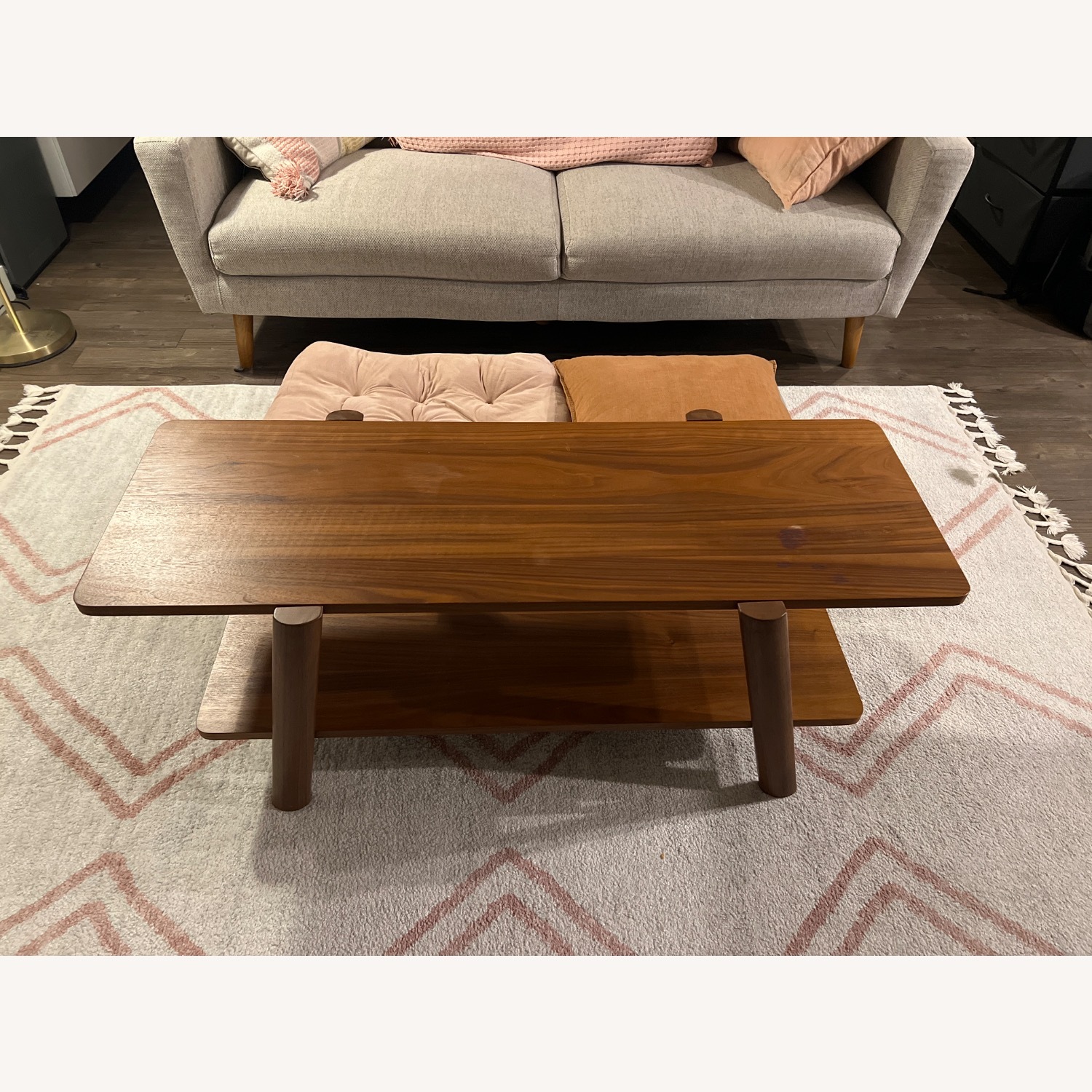 West Elm Calgary 44" Coffee Table, Cool Walnut - image-1