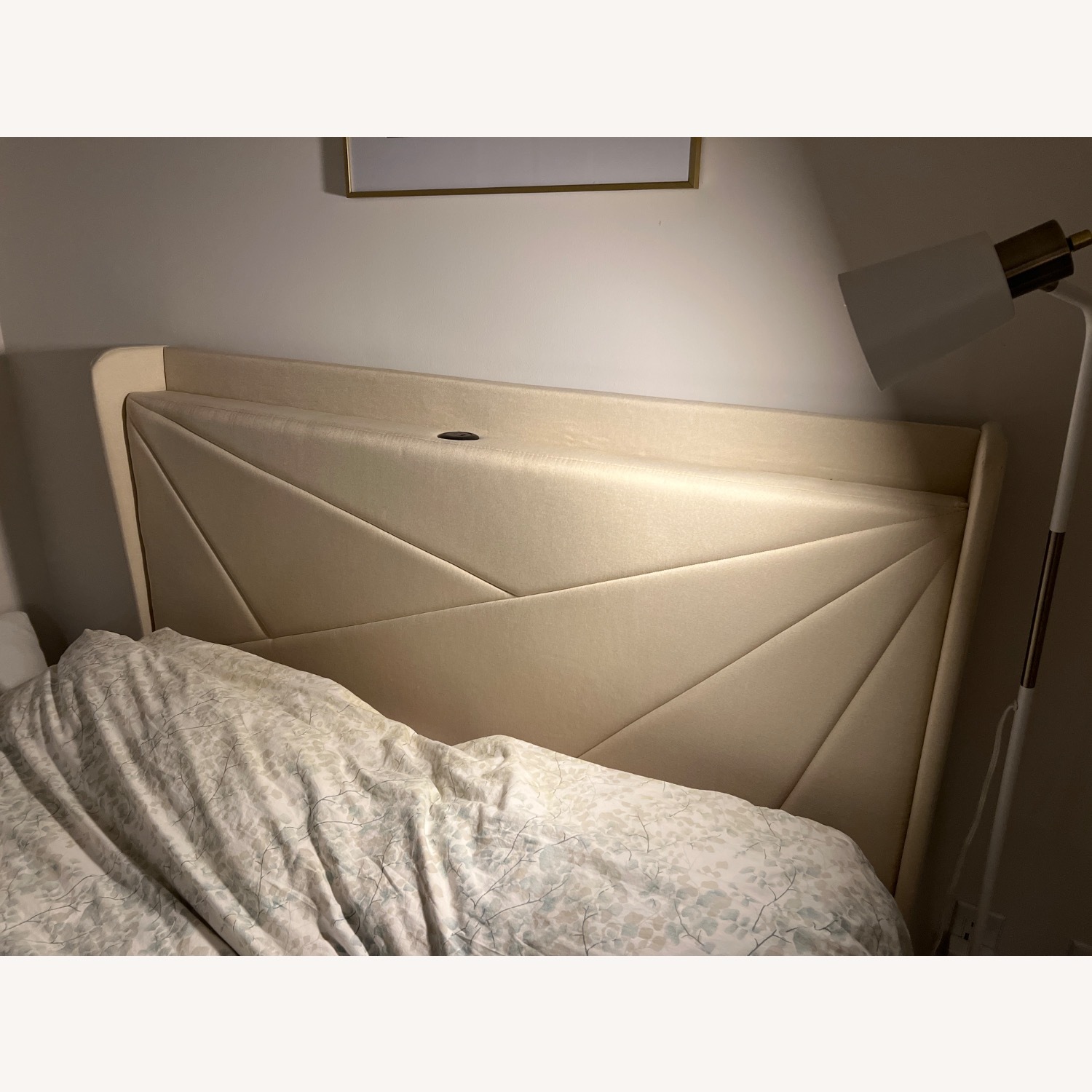 Natural Fabric Queen Bed - image-4