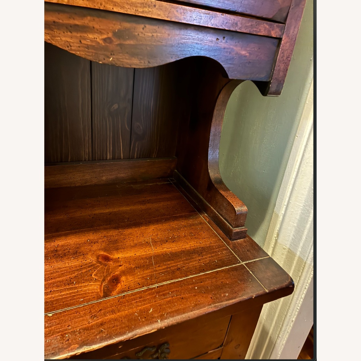 Vintage/Antique China Cabinet with Hutch/Bookshelf - image-5