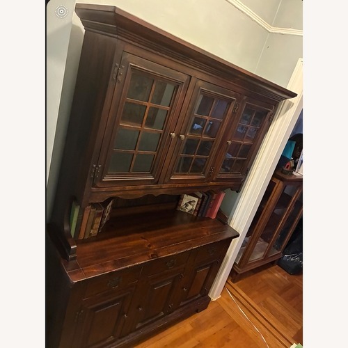 Used Vintage/Antique China Cabinet with Hutch/Bookshelf for sale on AptDeco
