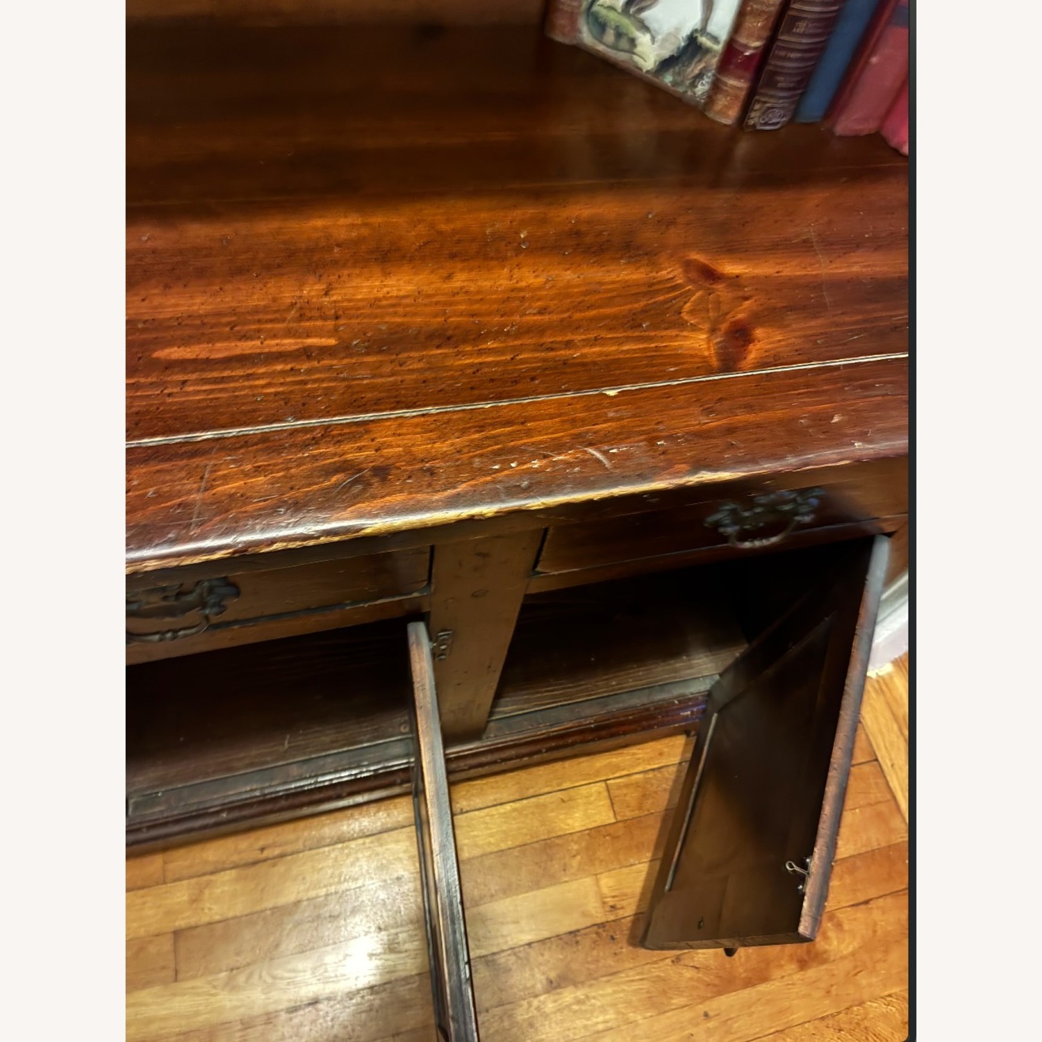 Vintage/Antique China Cabinet with Hutch/Bookshelf - image-8