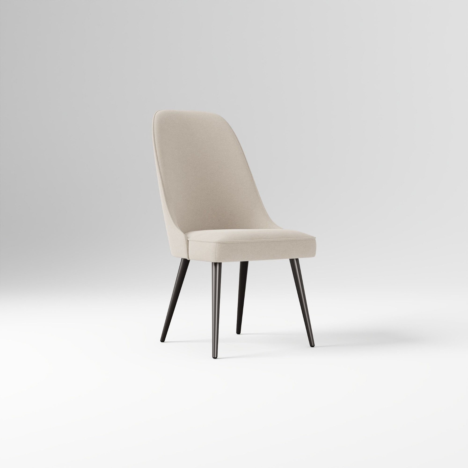 West Elm Mid Century Modern High Back Dining Chair  - image-0