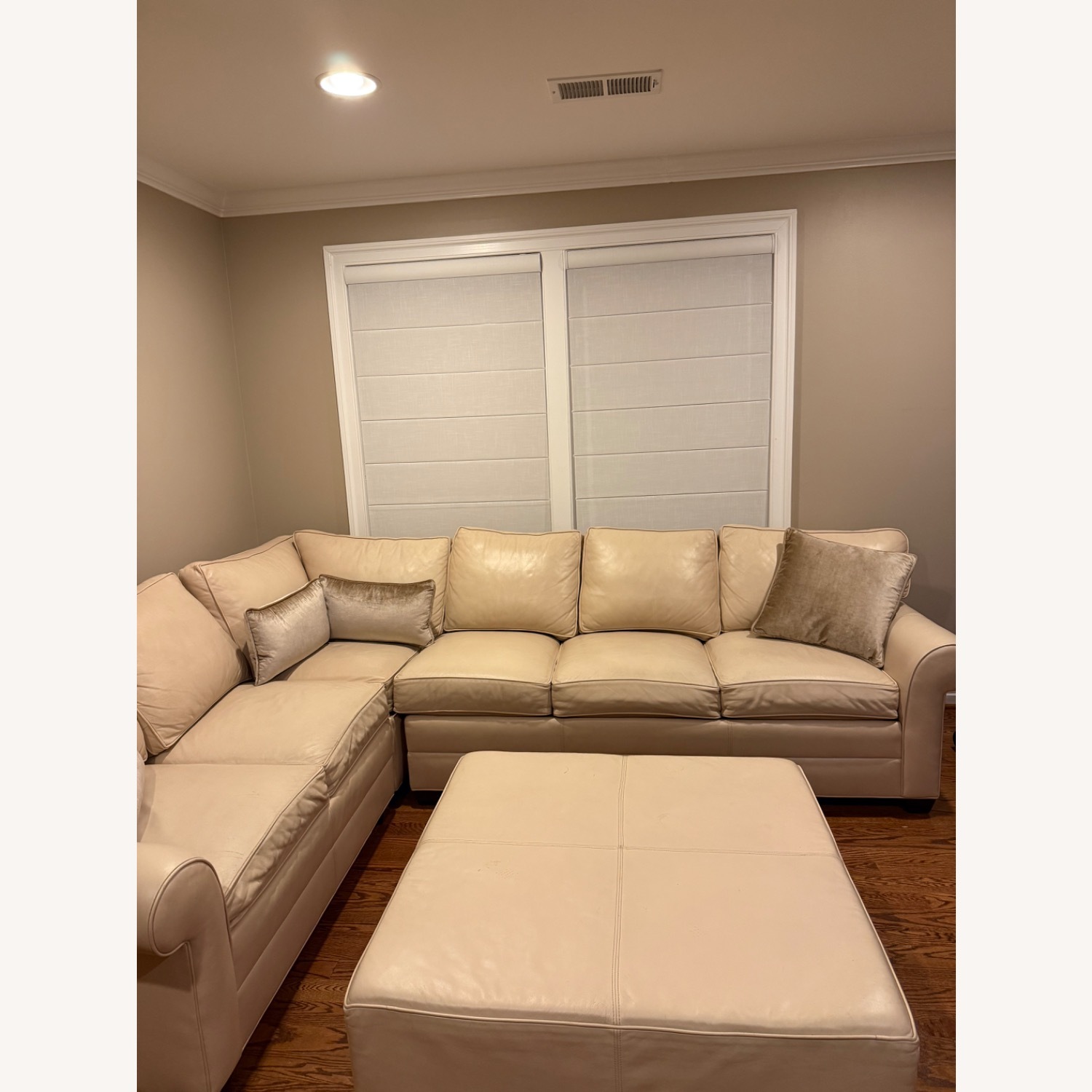 Ethan Allen Acata Three Piece Leather Sectional - image-13