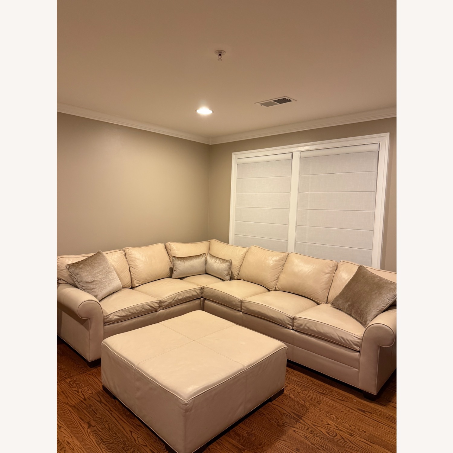 Ethan Allen Acata Three Piece Leather Sectional - image-8