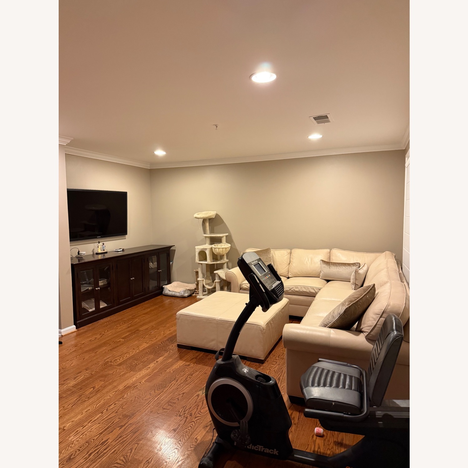 Ethan Allen Acata Three Piece Leather Sectional - image-2