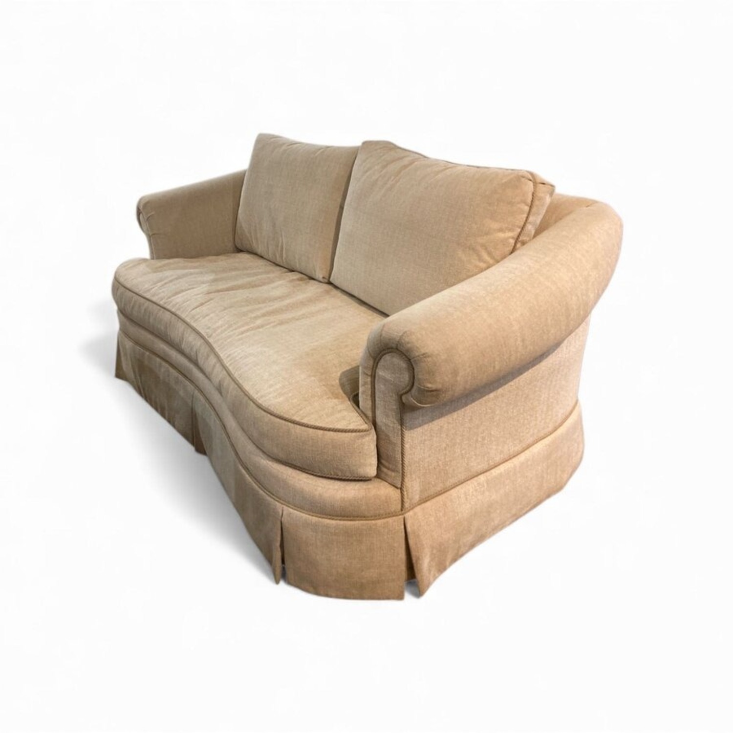 Ethan Allen Two-Seat Rollarm Loveseat - image-0