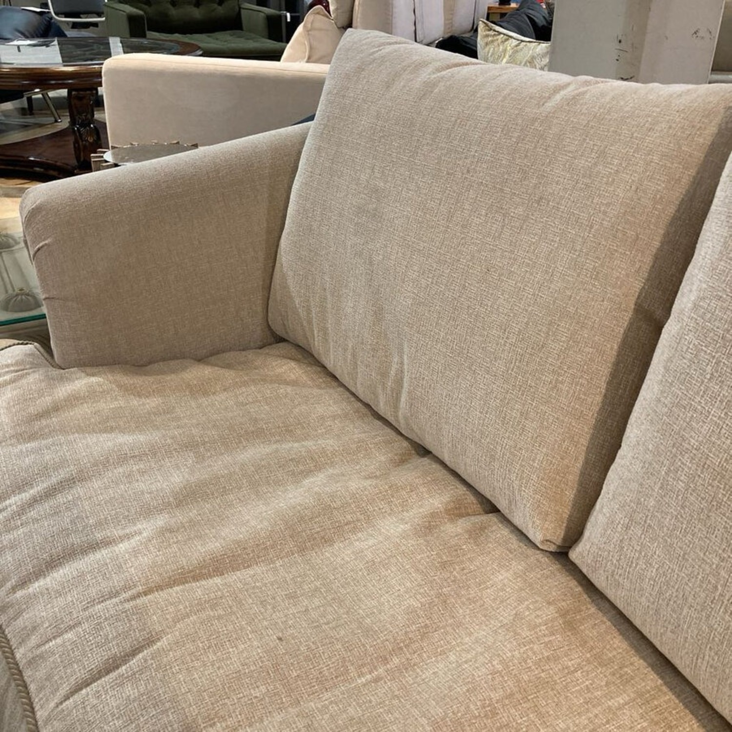 Ethan Allen Two-Seat Rollarm Loveseat - image-6