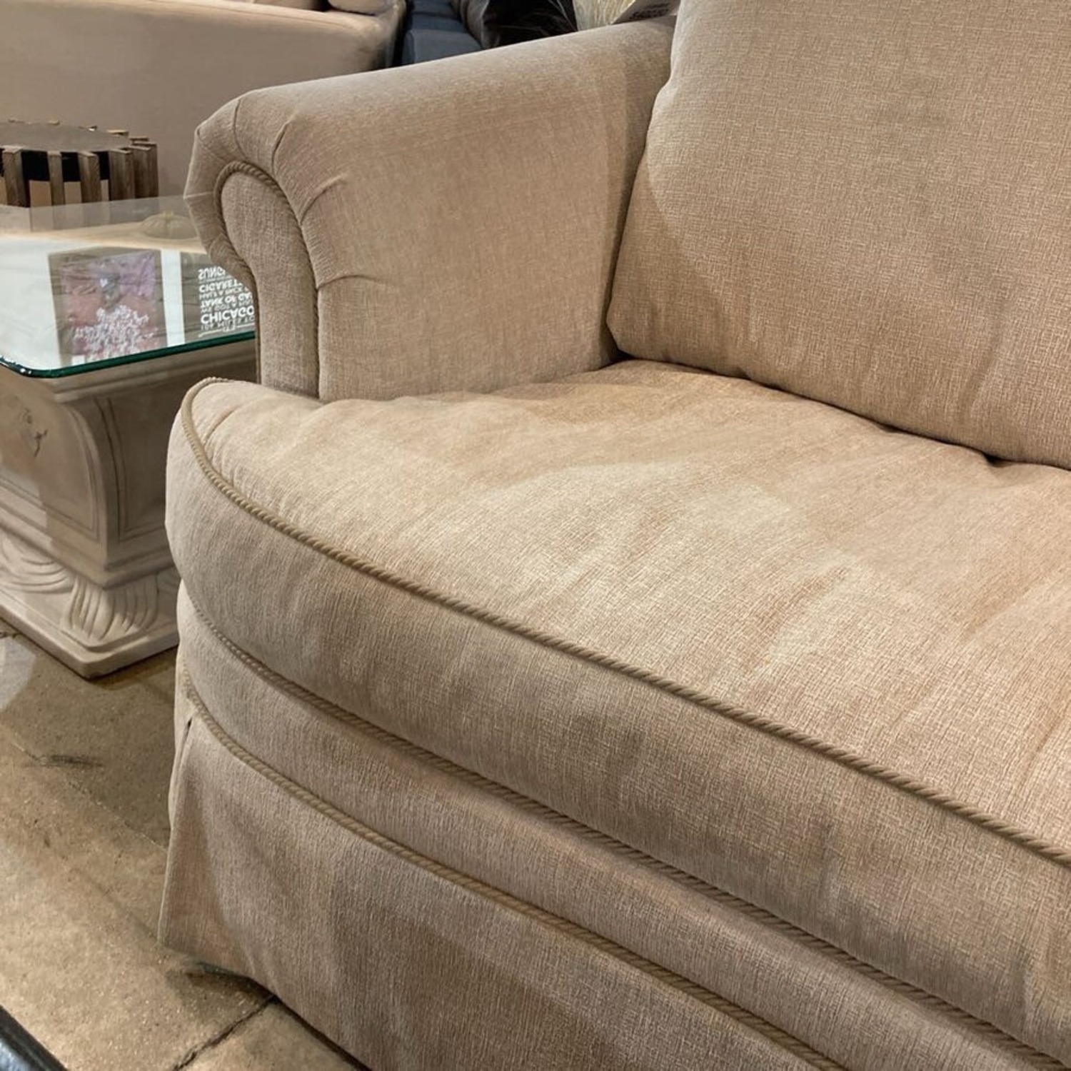 Ethan Allen Two-Seat Rollarm Loveseat - image-4