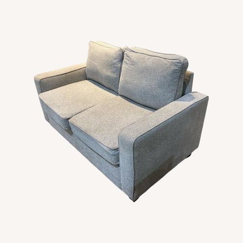 Used Coaster Brownswood Fabric 2-Seat Loveseat Gray for sale on AptDeco