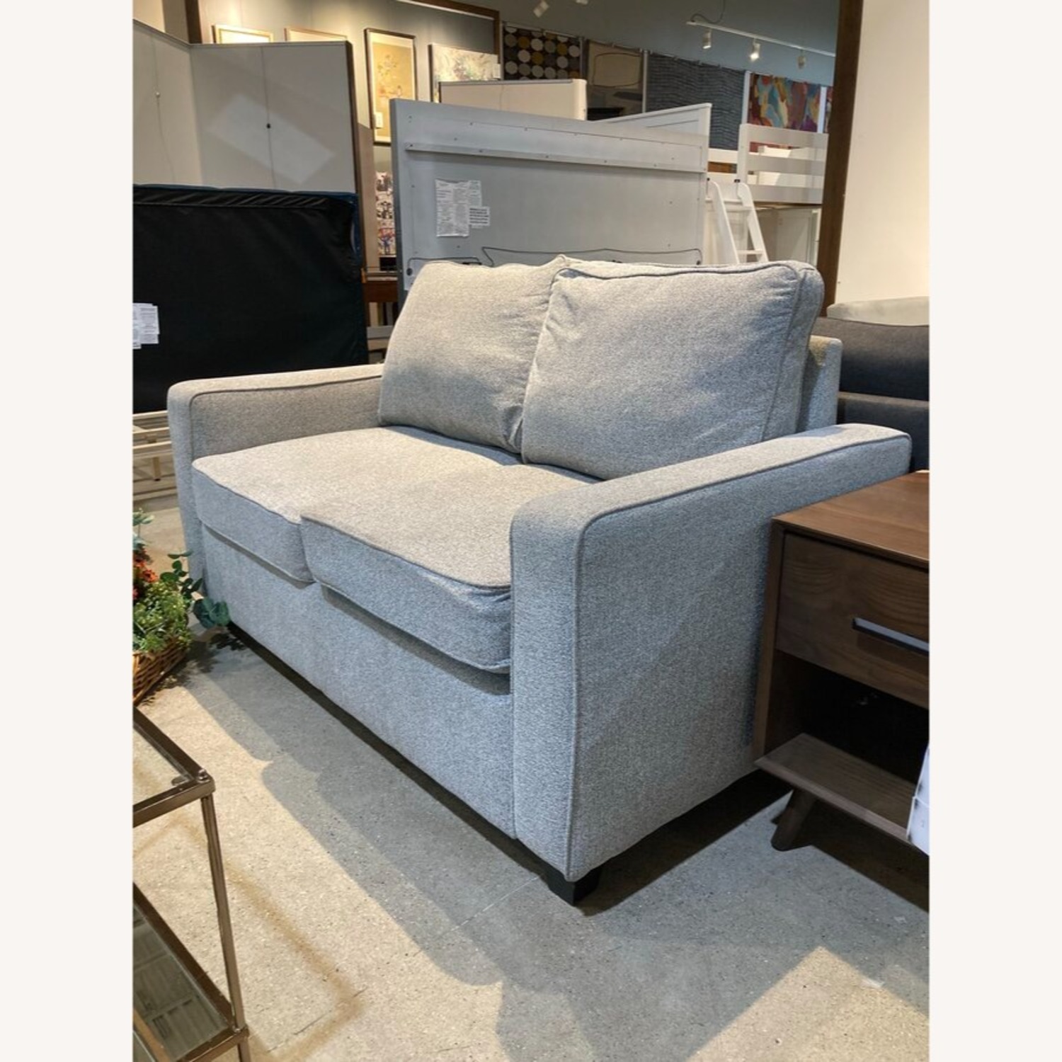 Coaster Brownswood Fabric 2-Seat Loveseat Gray - image-2