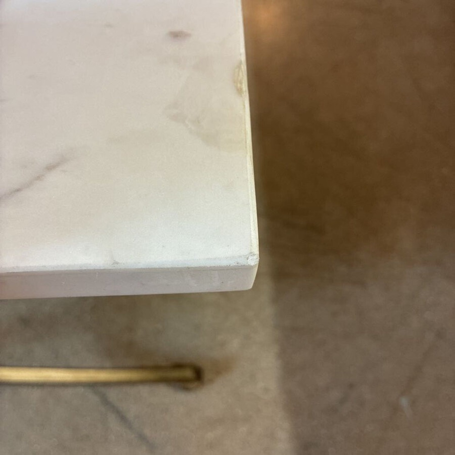 Pamina Marble & Brass Coffee Table - image-8