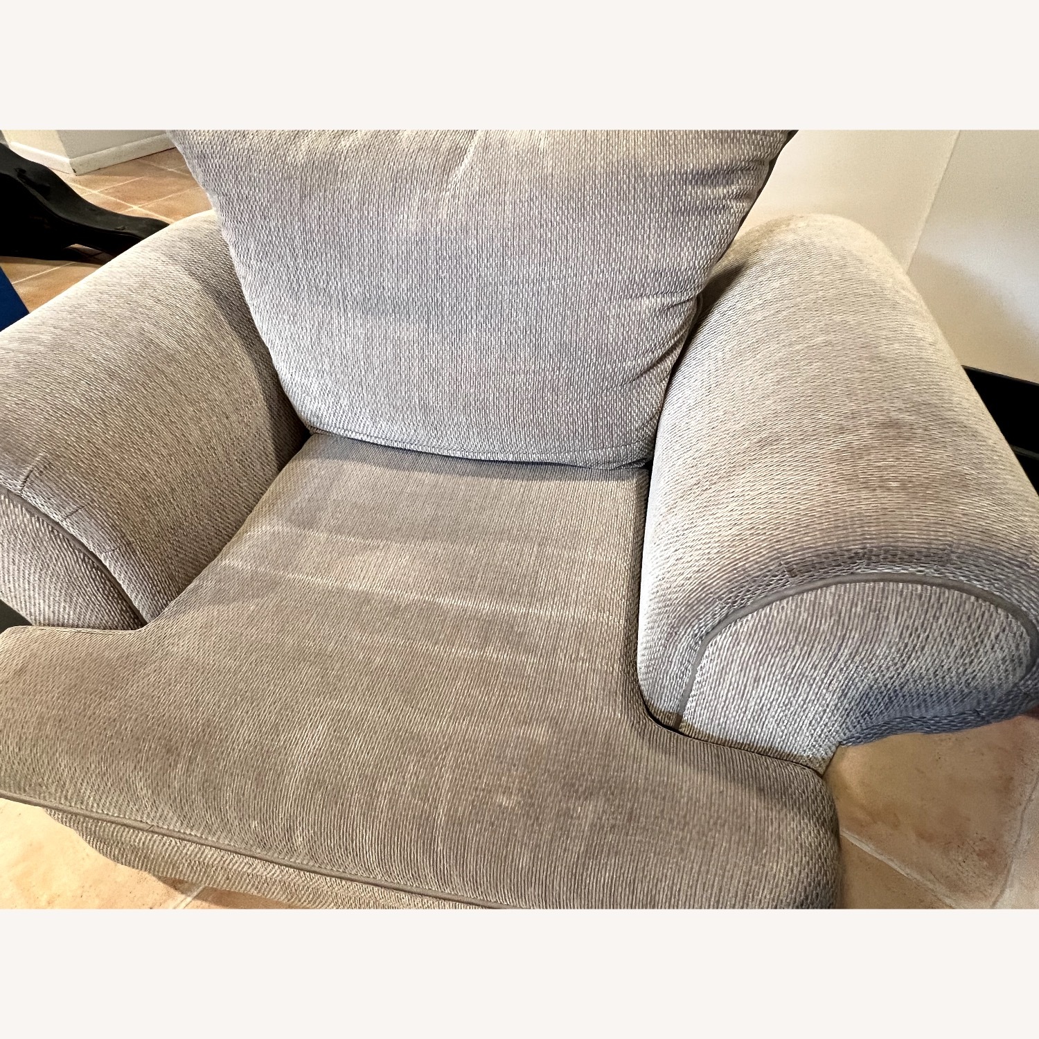 Beige Fabric Armchair - image-4