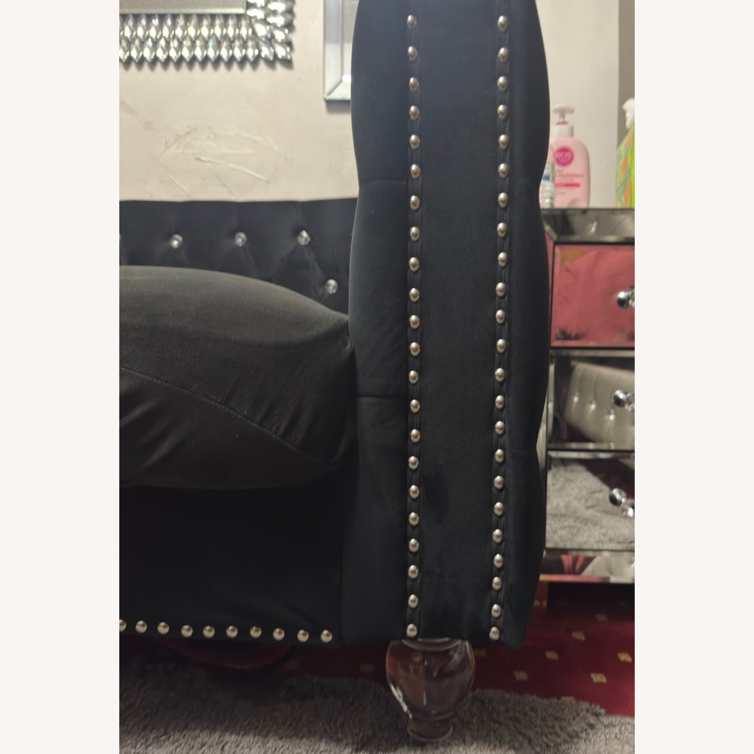 House of Hampton Black Loveseat - image-4