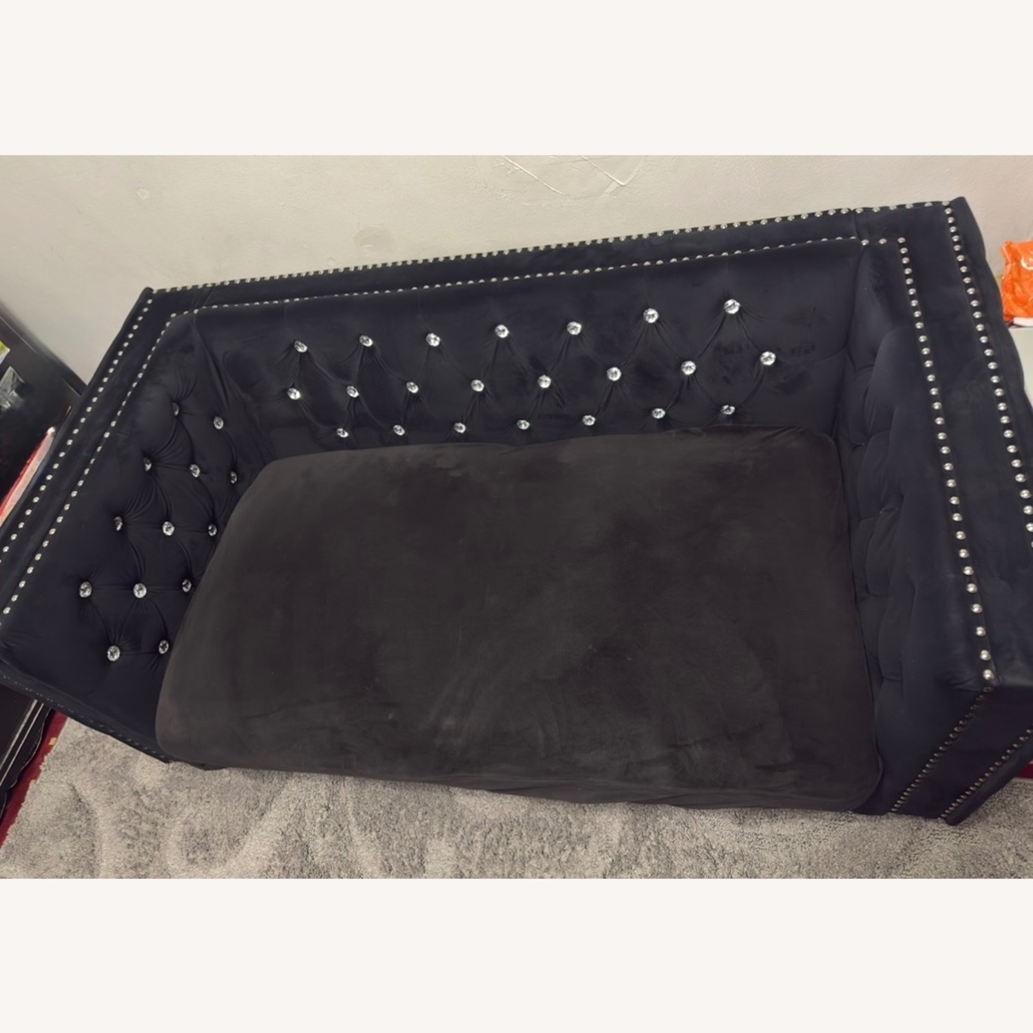 House of Hampton Black Loveseat - image-3