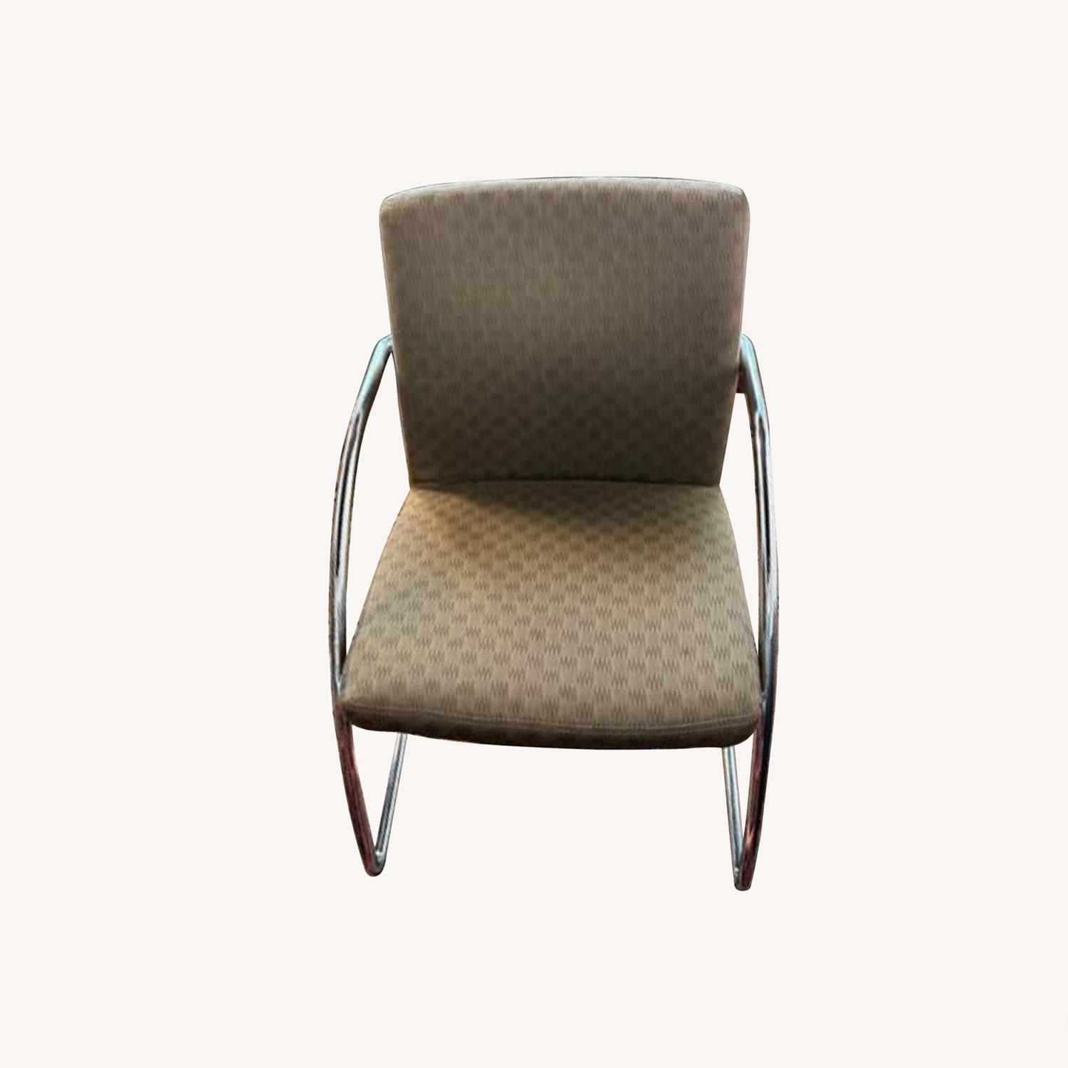 Green Fabric Dining Chairs - image-0