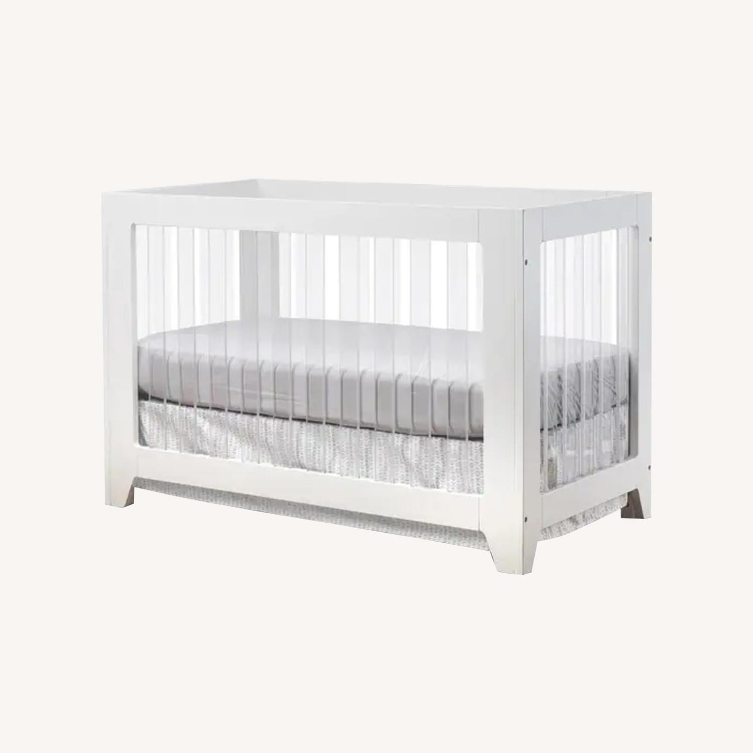 White Wood Crib - image-0