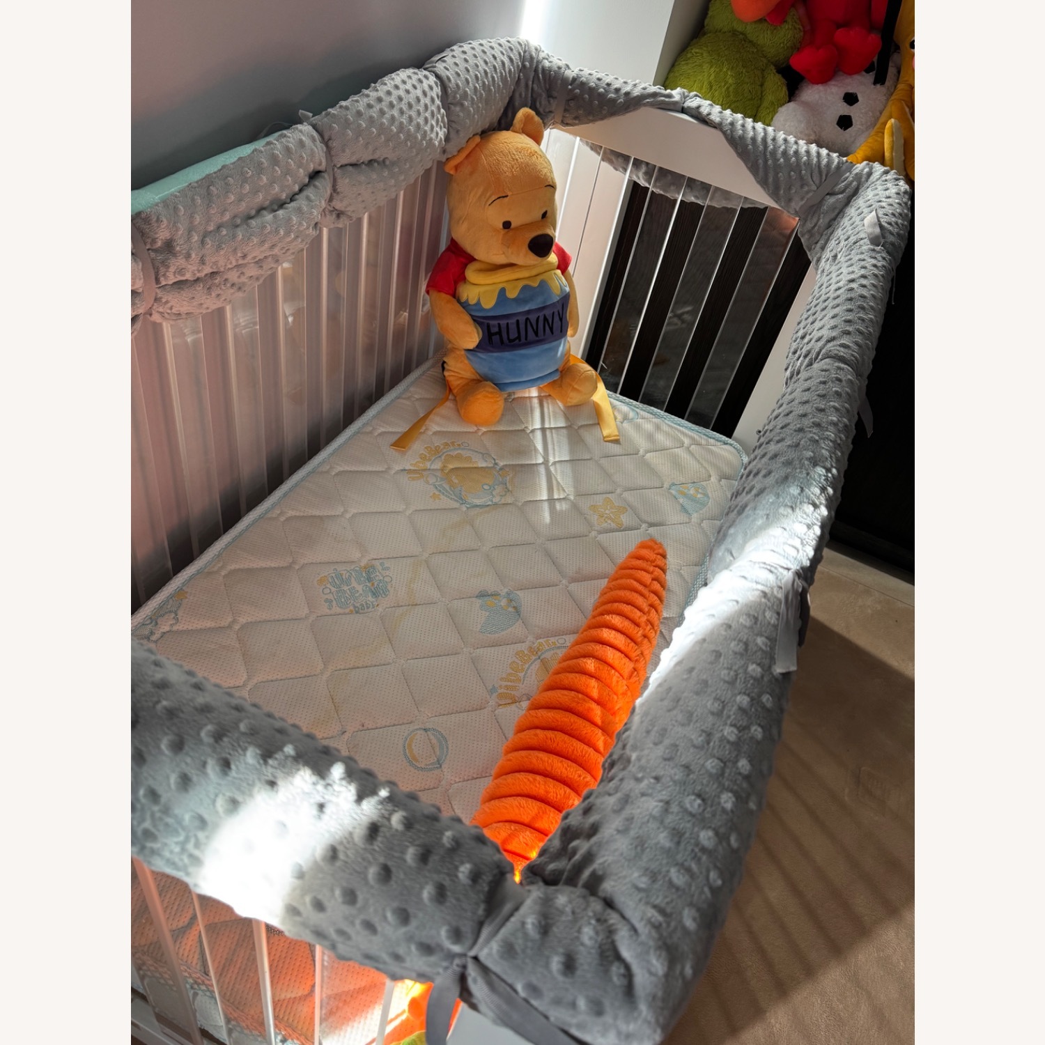 White Wood Crib - image-3