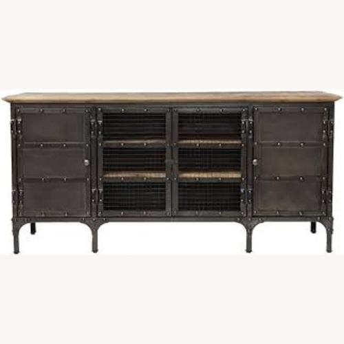 Used Restoration Hardware Industrial Tool Chest 4-Door Media Console for sale on AptDeco