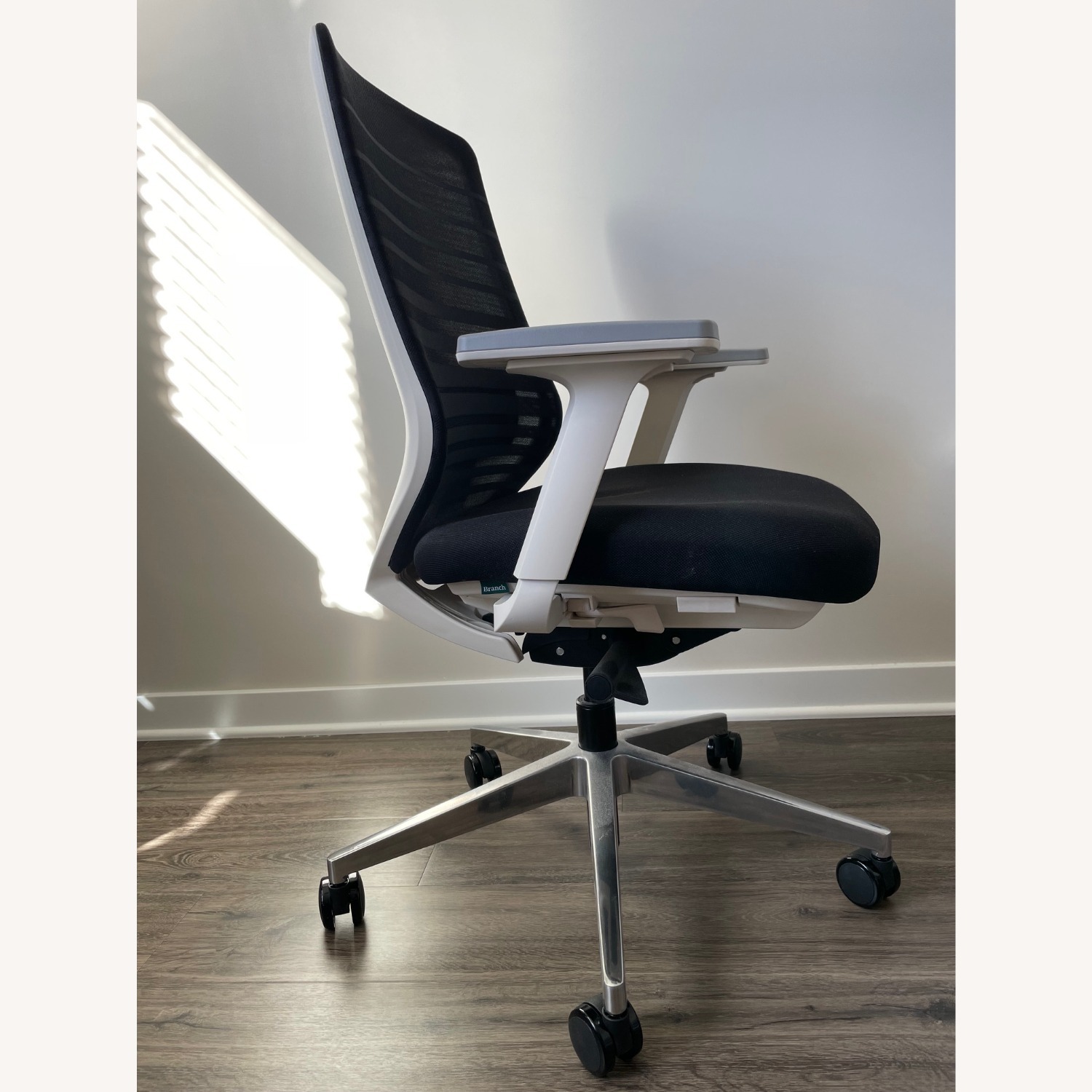 Branch Ergonomic Chair in Black/White - image-3