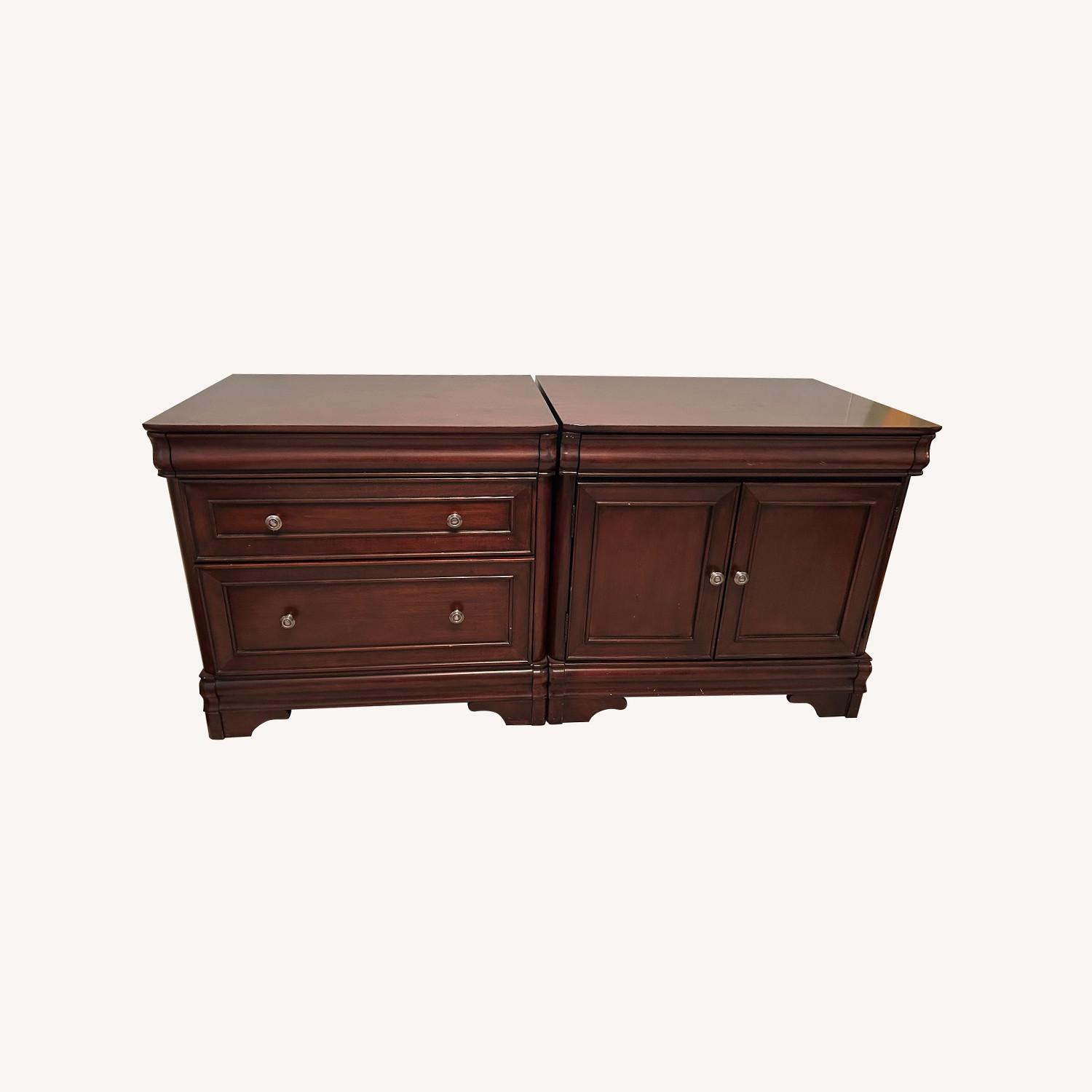 Raymour & Flanigan Brookhaven Dark Brown Sideboard - image-0