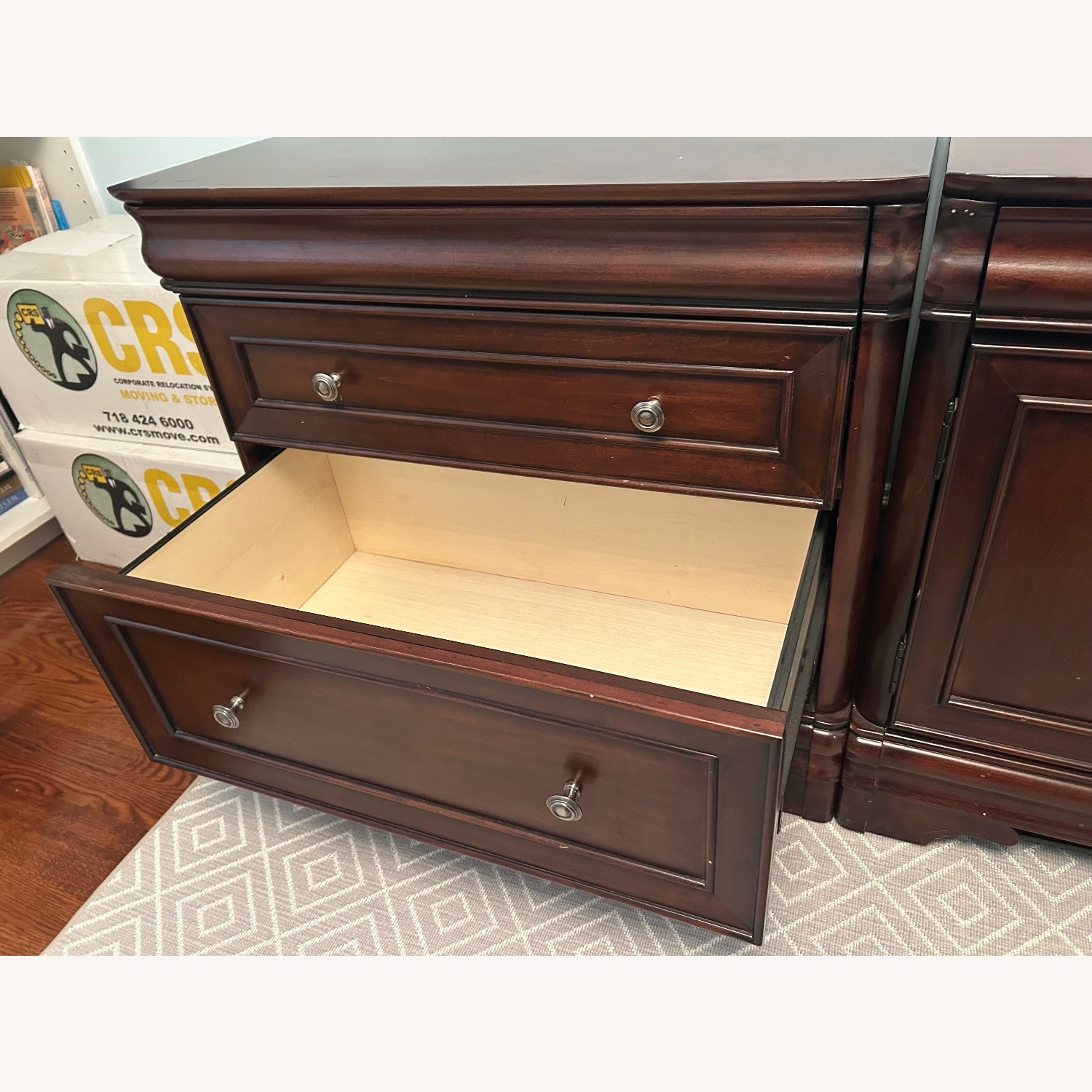 Raymour & Flanigan Brookhaven Dark Brown Sideboard - image-2