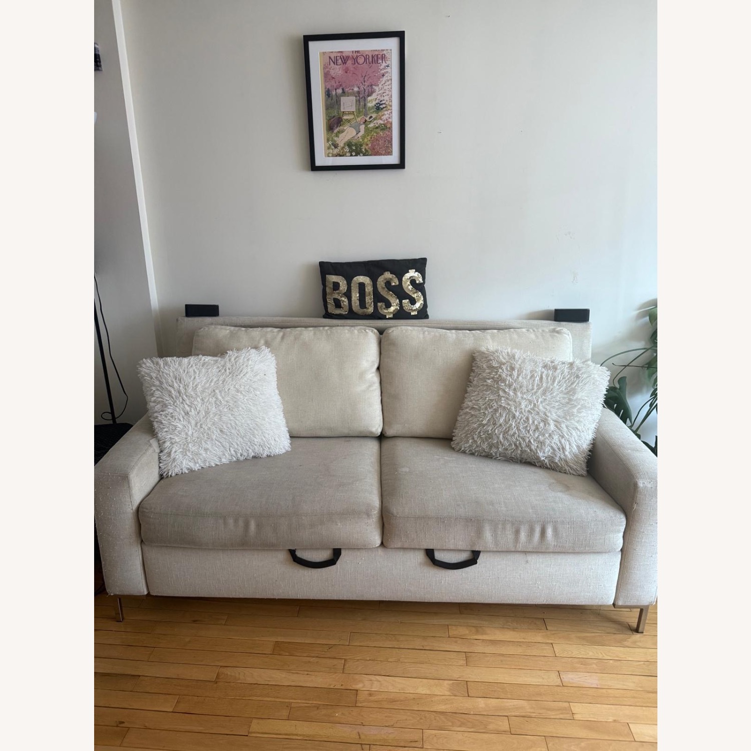 Natural Fabric Sleeper Sofa - image-2